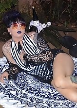 Kelly went skinny dipping in the lusty lagoon and finishes her night with hot creamy cum